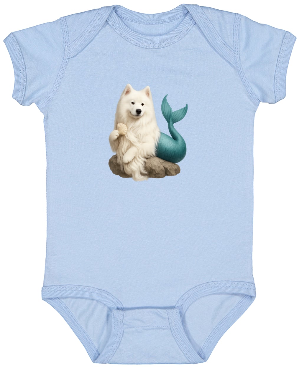 4424 Infant Fine Jersey Bodysuit - Light Blue
