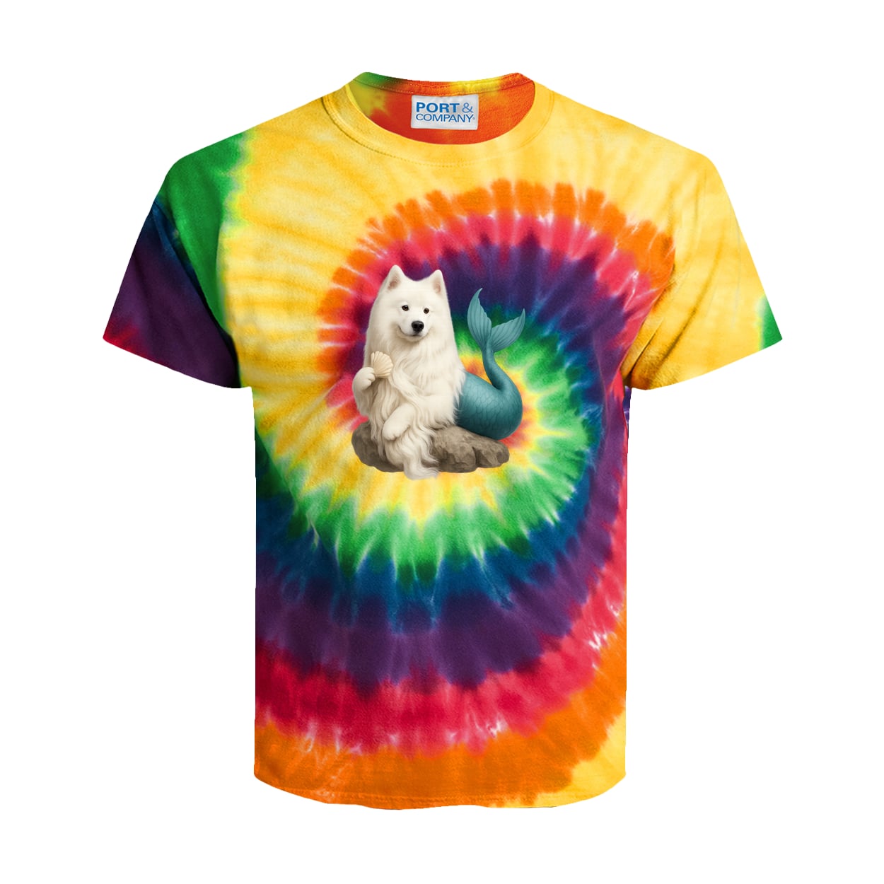 PC147Y Port & Company Kids Tie-Dye Tee - Rainbow