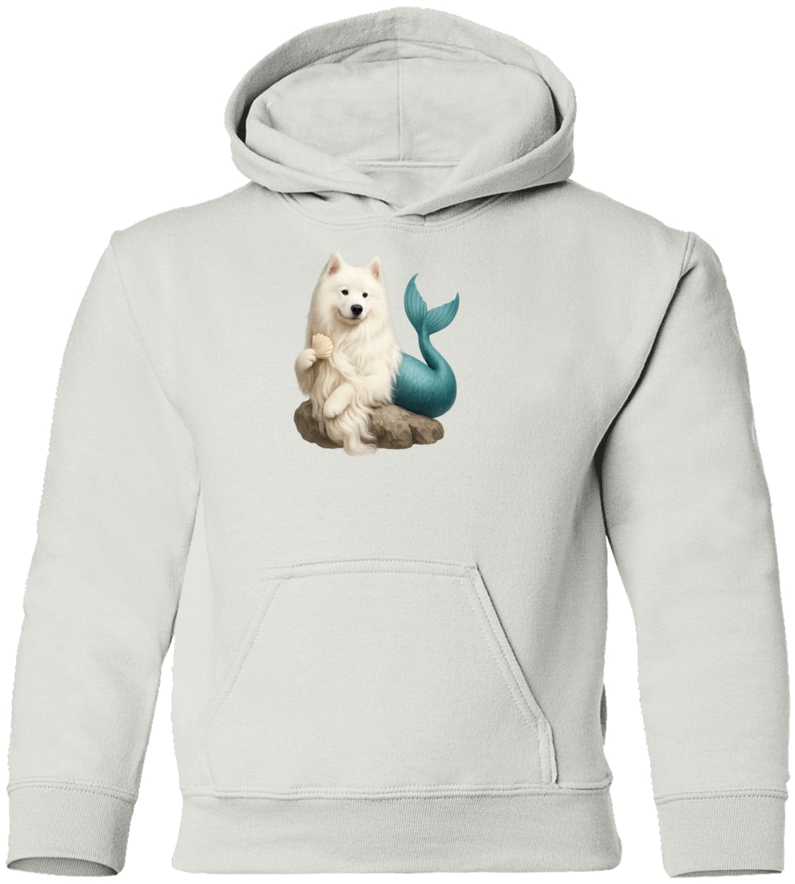 G185B Gildan Youth Pullover Hoodie - White