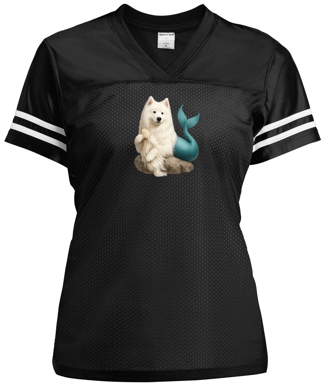 LST307 Sport-Tek Ladies' Replica Jersey - Black/White