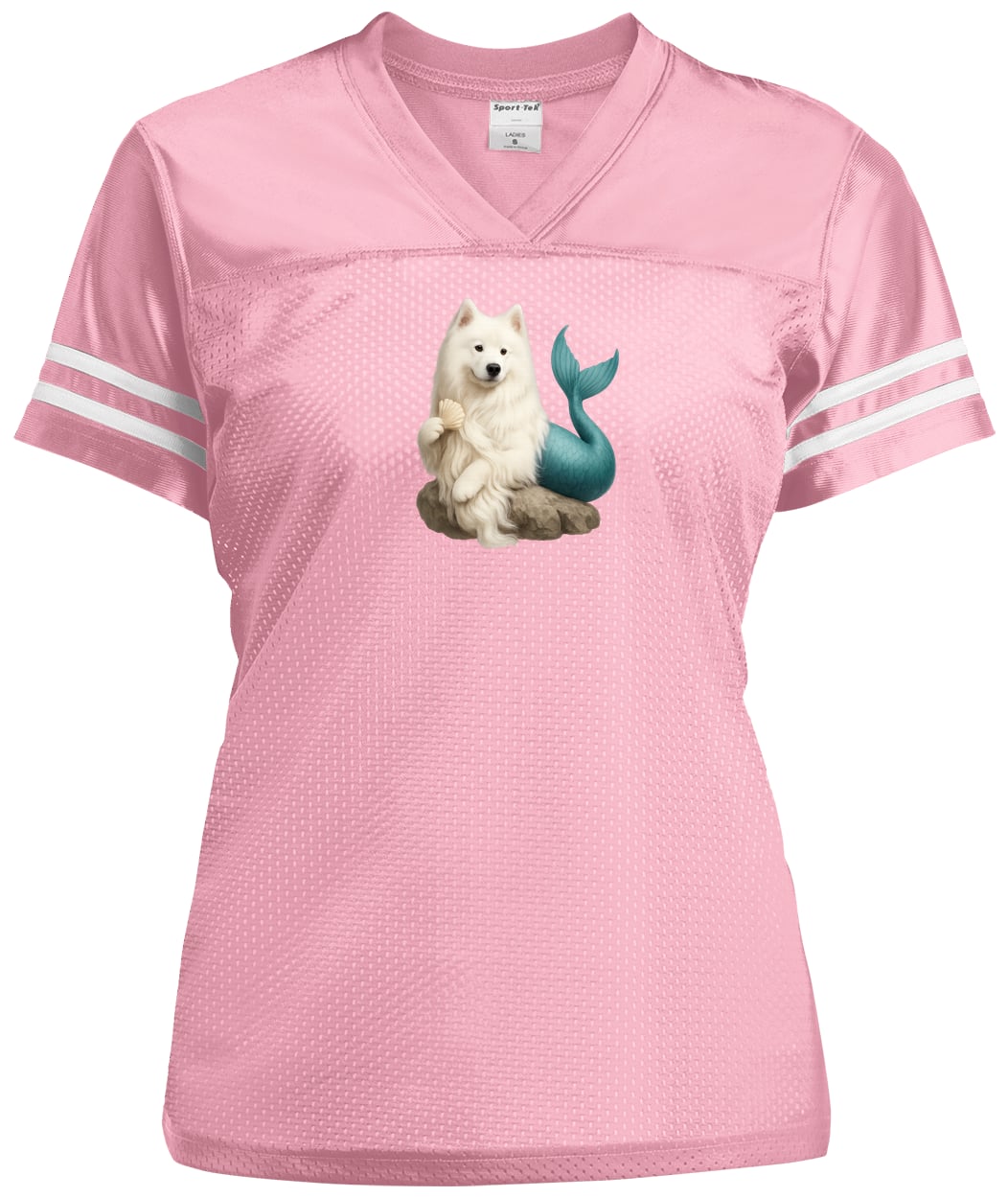 LST307 Sport-Tek Ladies' Replica Jersey - Light Pink/White