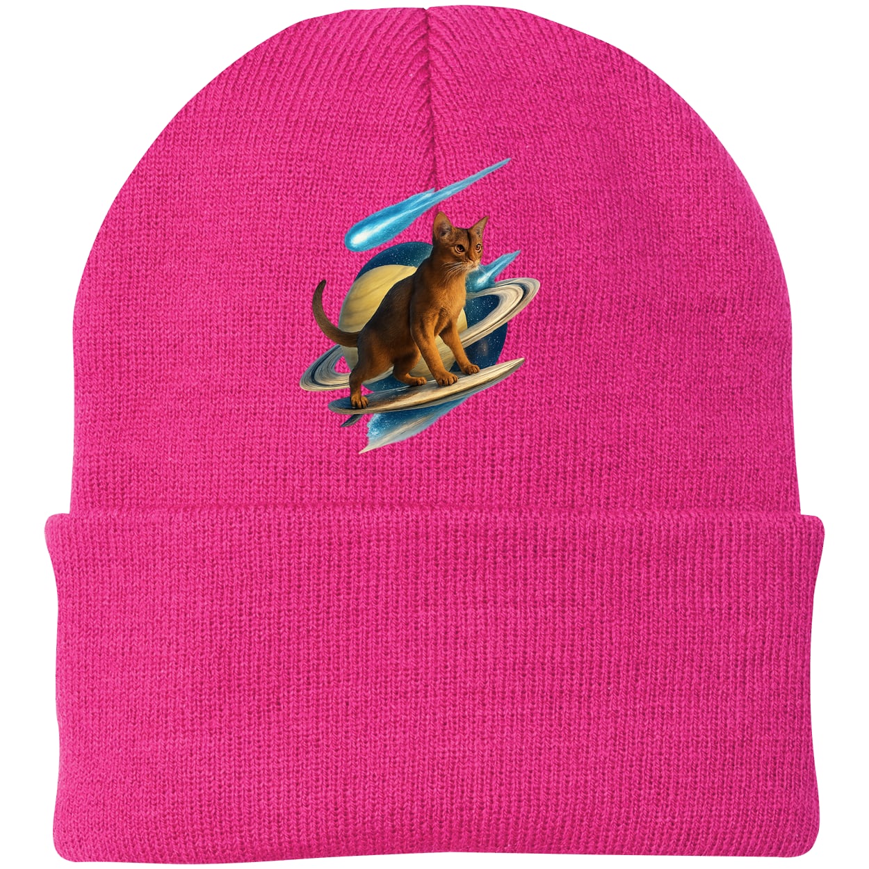 CP90 Port & Company Knit Beanie - Neon Pink