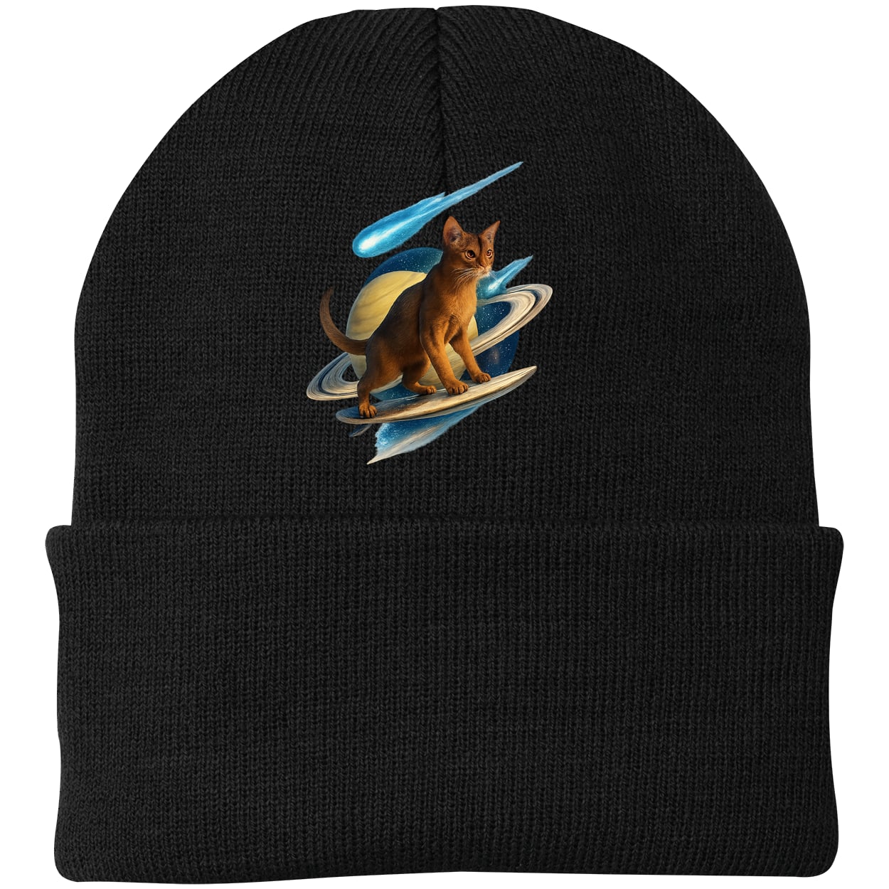 CP90 Port & Company Knit Beanie - Black