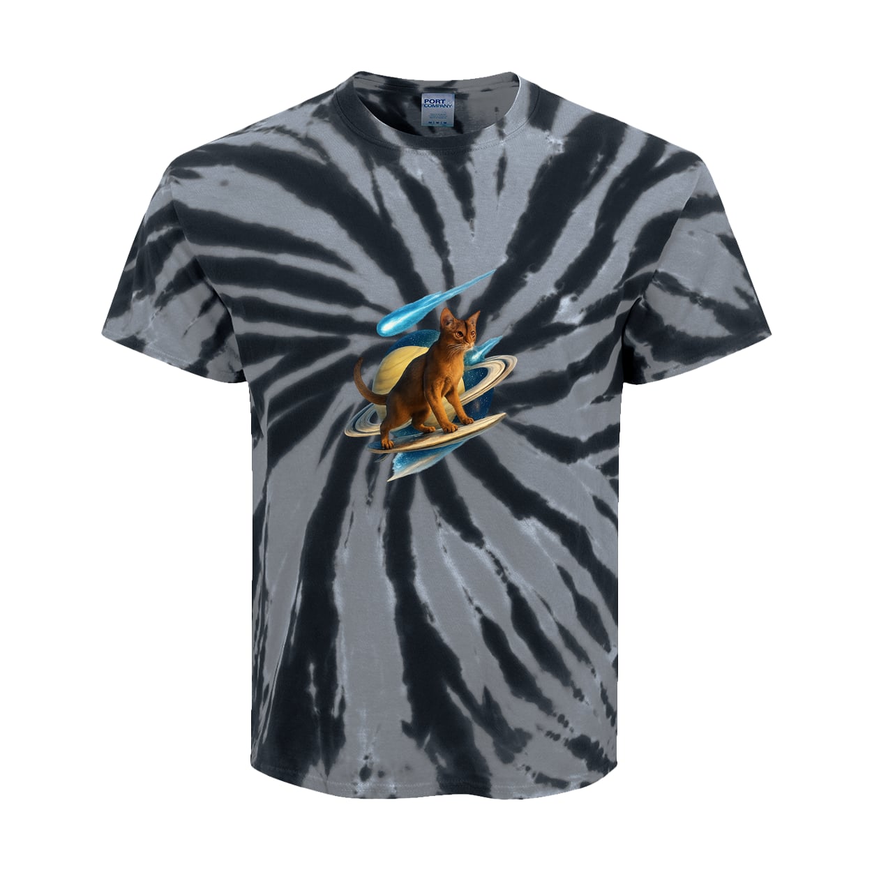 PC147Y Port & Company Kids Tie-Dye Tee - Black