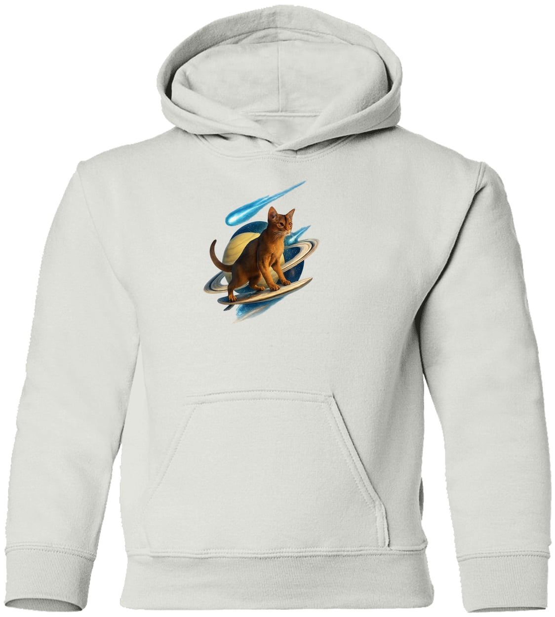 G185B Gildan Youth Pullover Hoodie - White