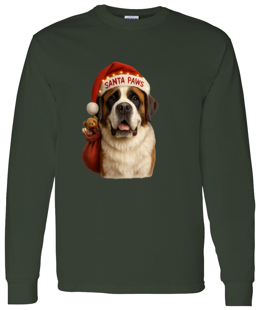 G540 LS T-Shirt 5.3 oz. - Forest Green