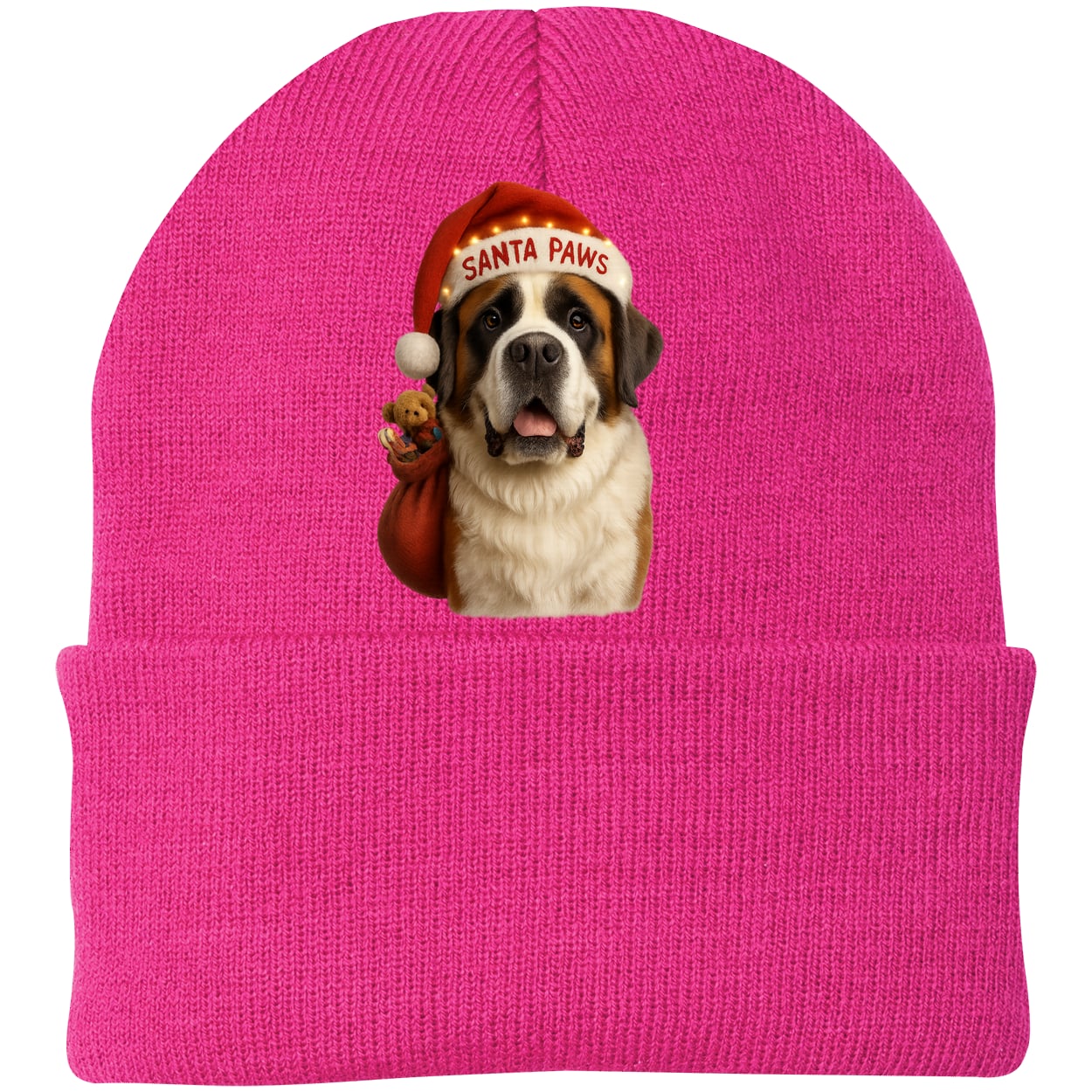 CP90 Port & Company Knit Beanie - Neon Pink