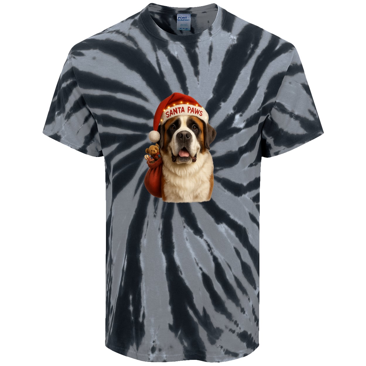 PC147 Port & Company Tie-Dye Tee - Black