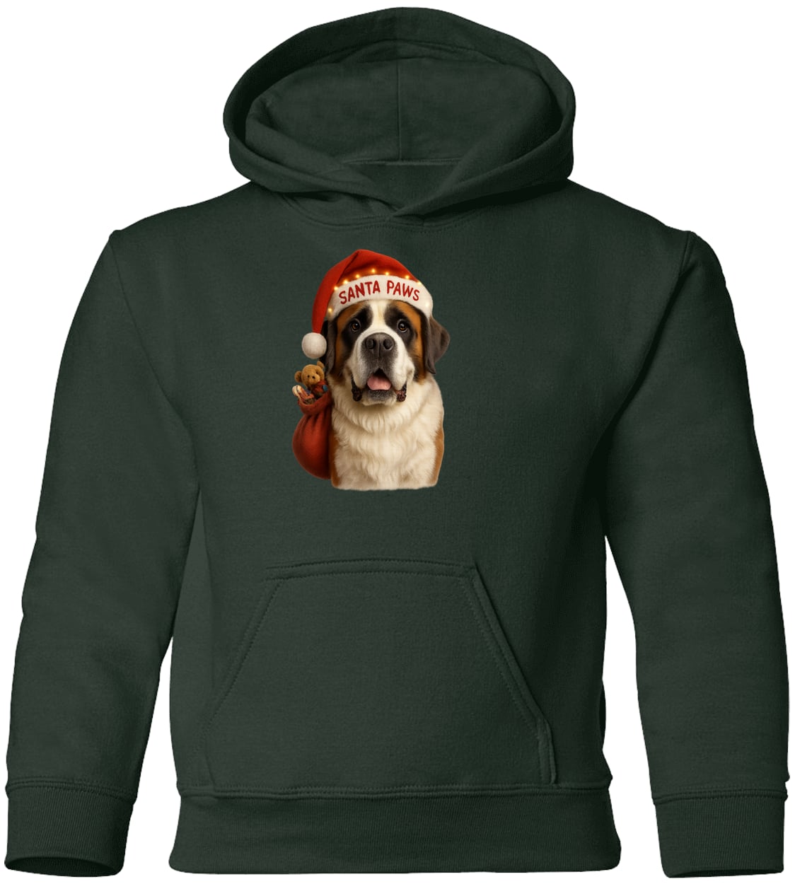 G185B Gildan Youth Pullover Hoodie - Forest Green