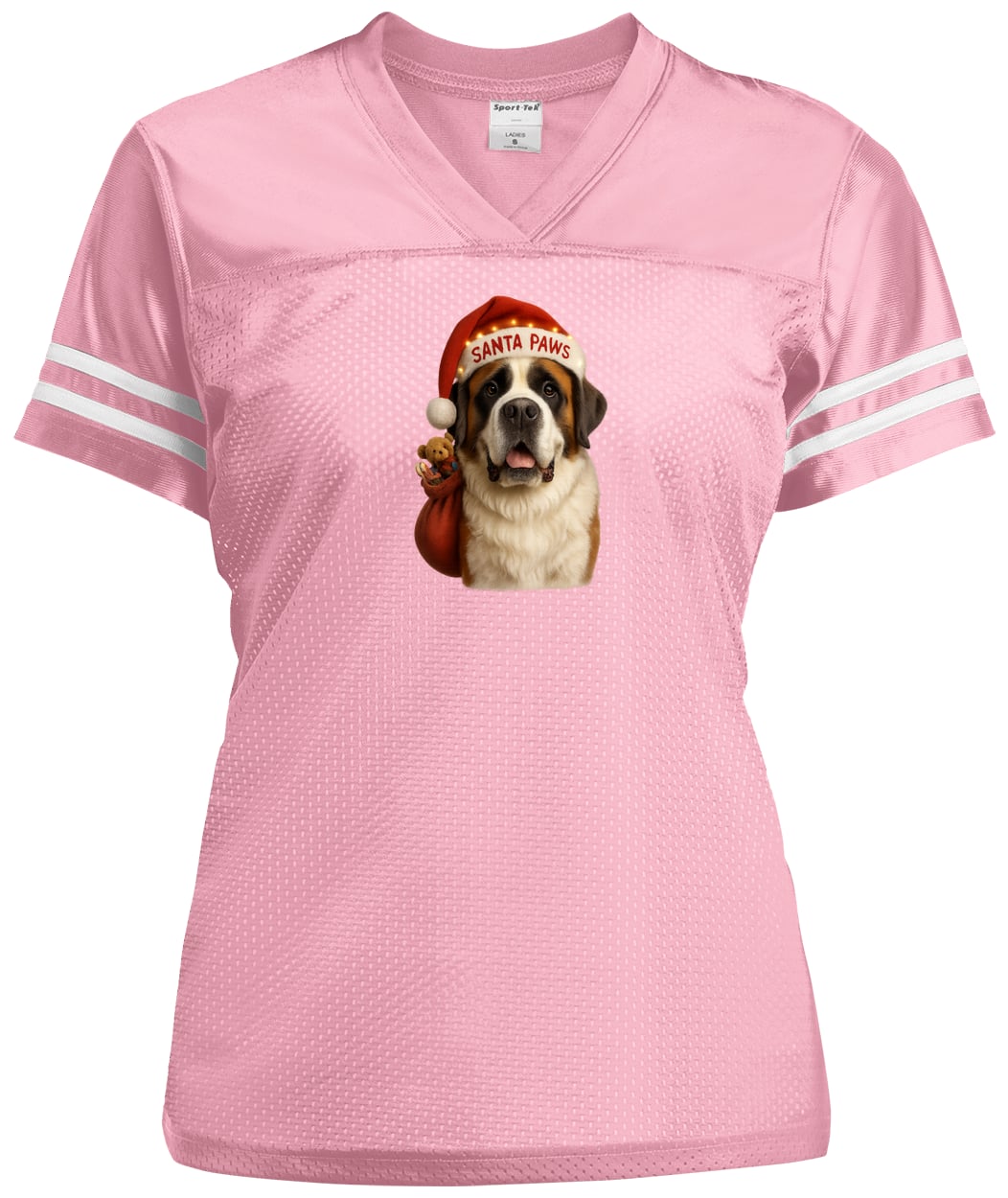 LST307 Sport-Tek Ladies' Replica Jersey - Light Pink/White