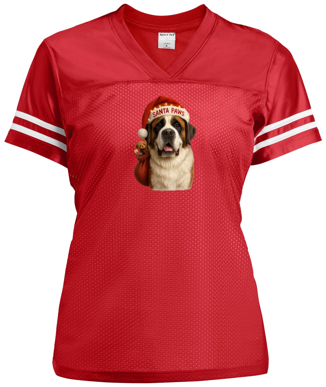LST307 Sport-Tek Ladies' Replica Jersey - True Red/White