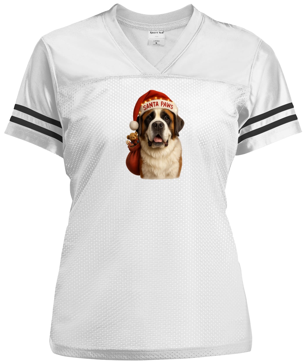 LST307 Sport-Tek Ladies' Replica Jersey - White/Black