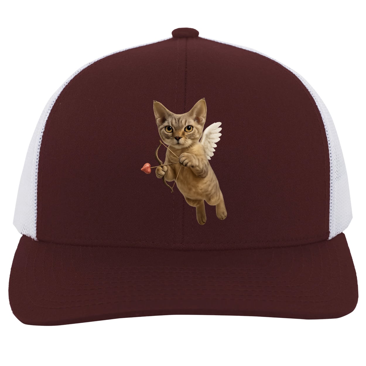 104C Trucker Snap Back - Maroon/White