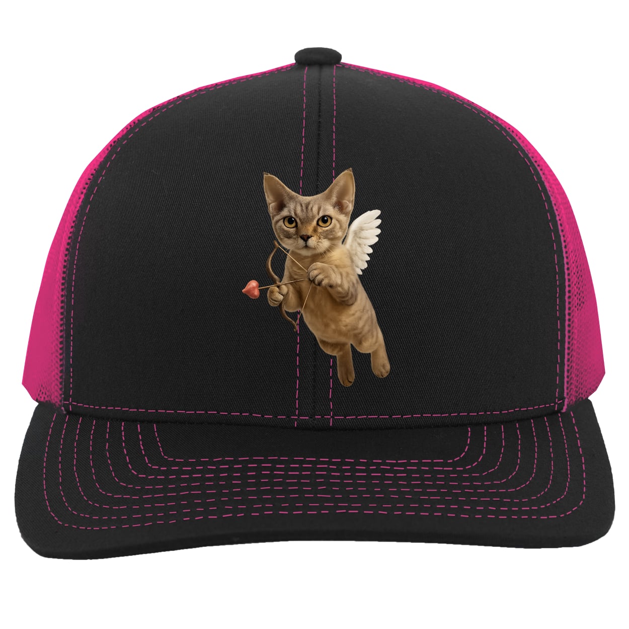 104C Trucker Snap Back - Black/Pink