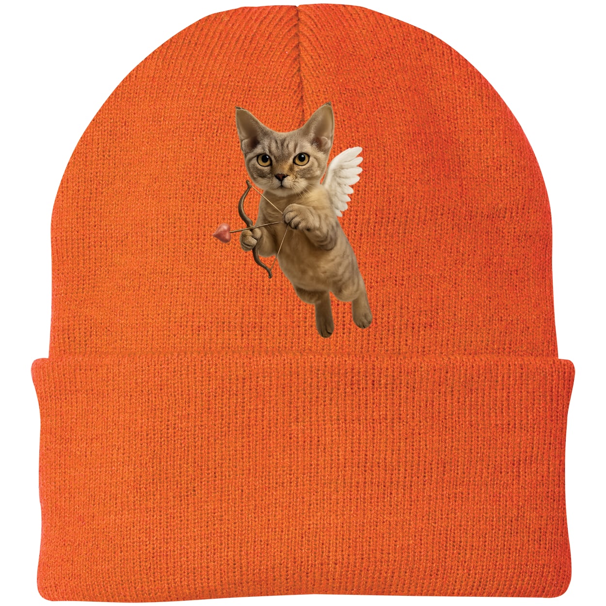 CP90 Port & Company Knit Beanie - Neon Orange