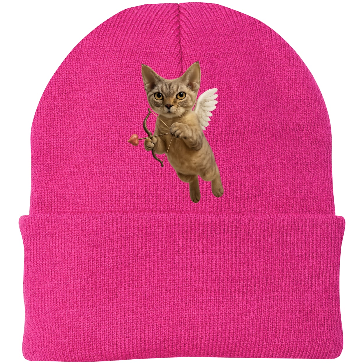 CP90 Port & Company Knit Beanie - Neon Pink