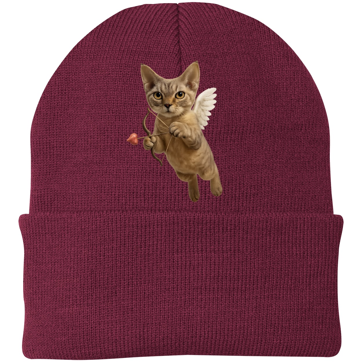 CP90 Port & Company Knit Beanie - Maroon