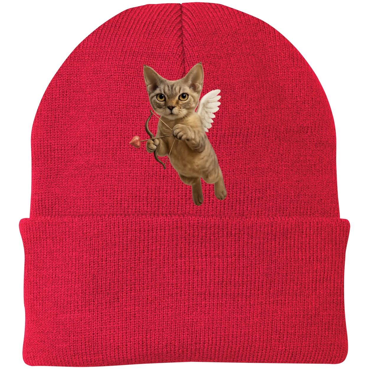 CP90 Port & Company Knit Beanie - Athletic Red