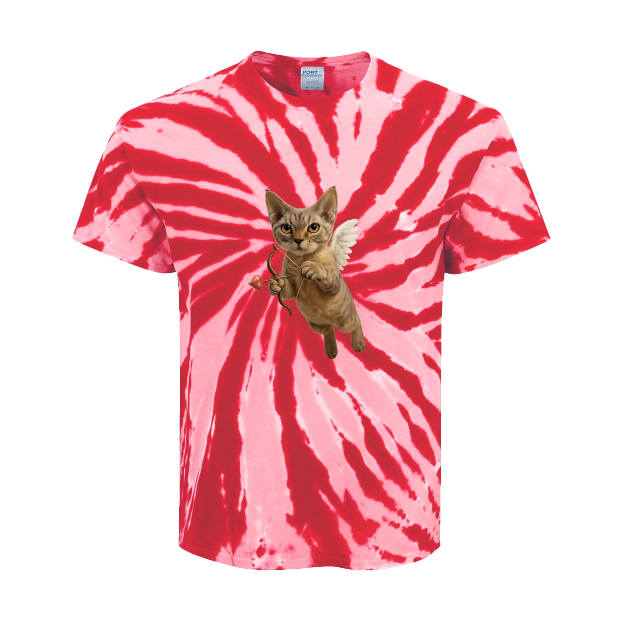PC147Y Port & Company Kids Tie-Dye Tee - Red