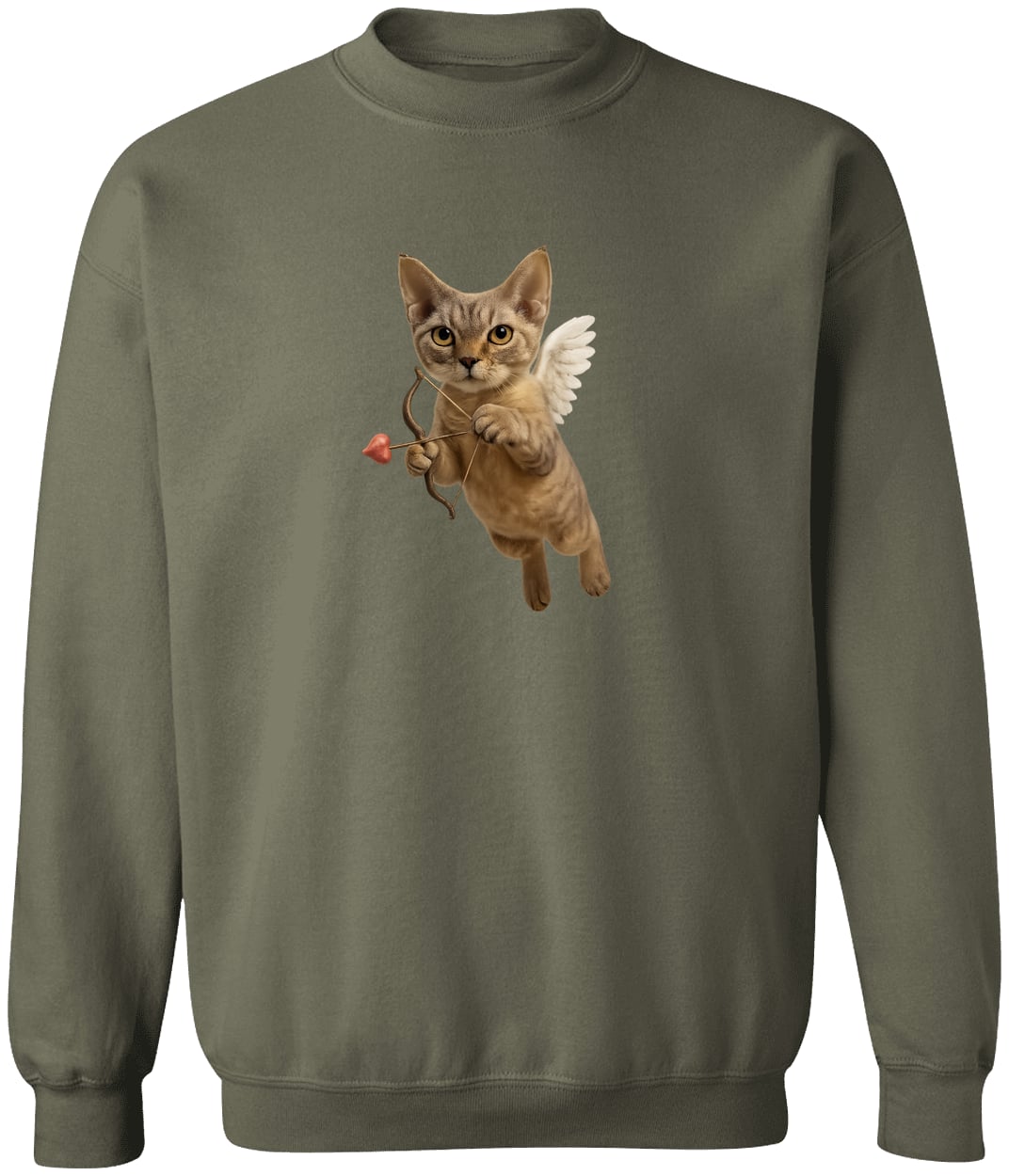 G180 Gildan Crewneck Pullover Sweatshirt - Military Green