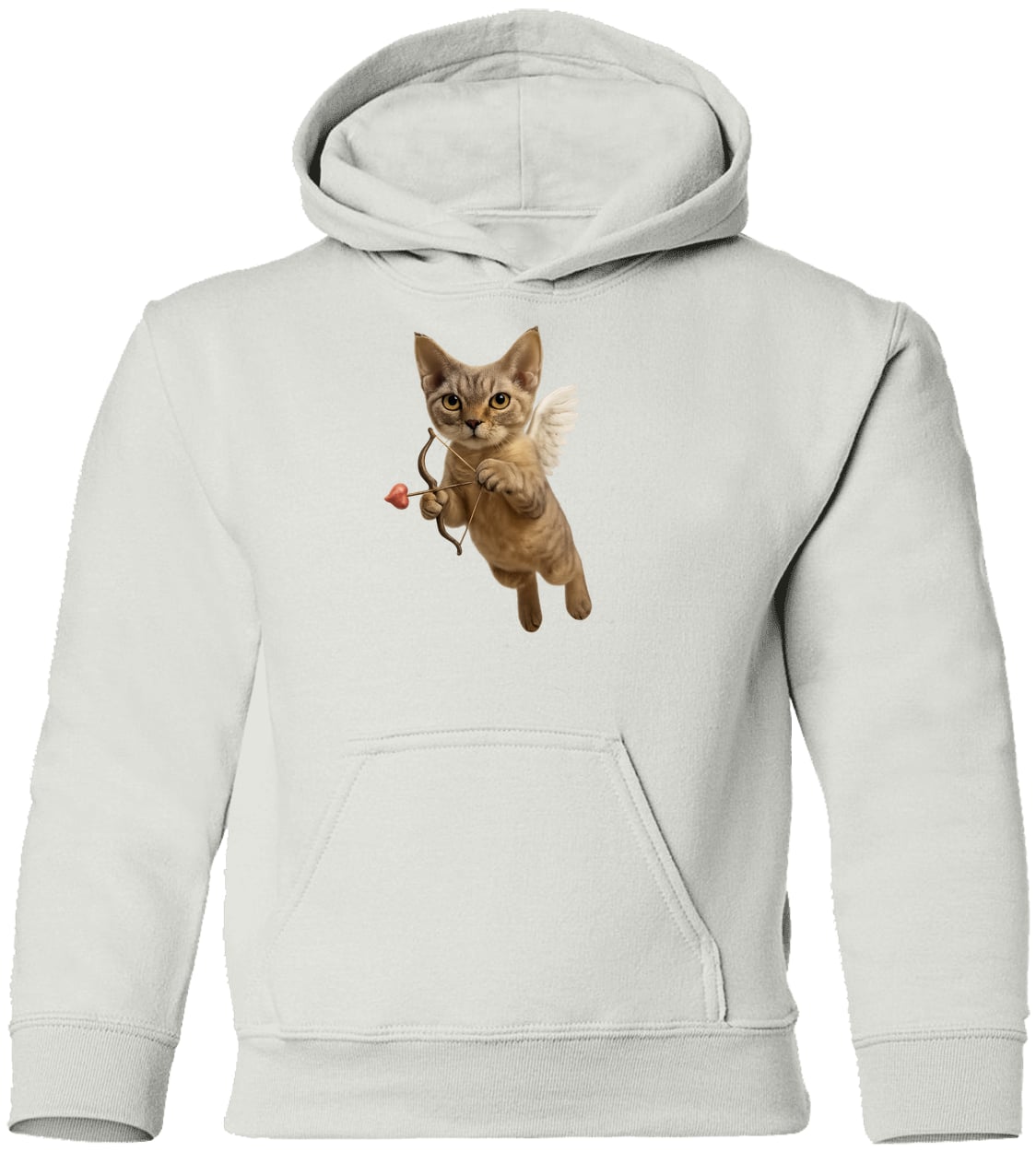 G185B Gildan Youth Pullover Hoodie - White