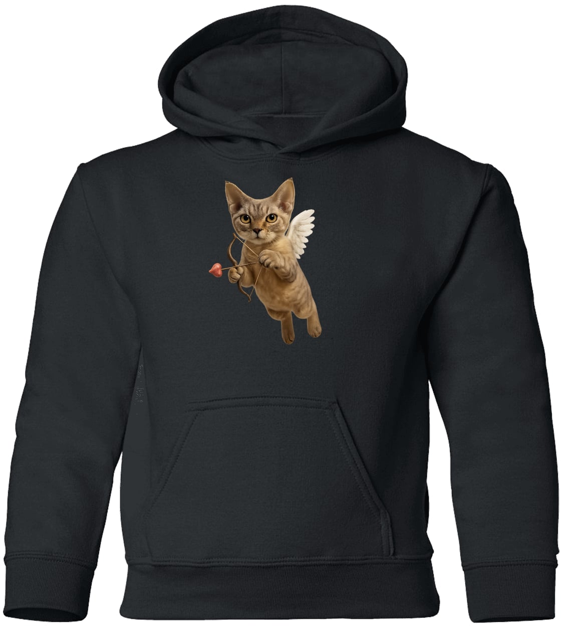 G185B Gildan Youth Pullover Hoodie - Black