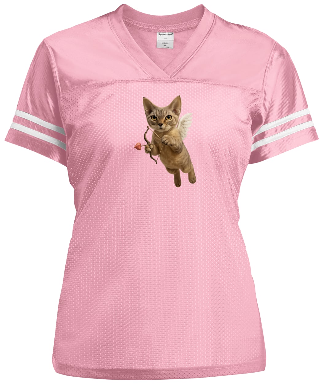 LST307 Sport-Tek Ladies' Replica Jersey - Light Pink/White