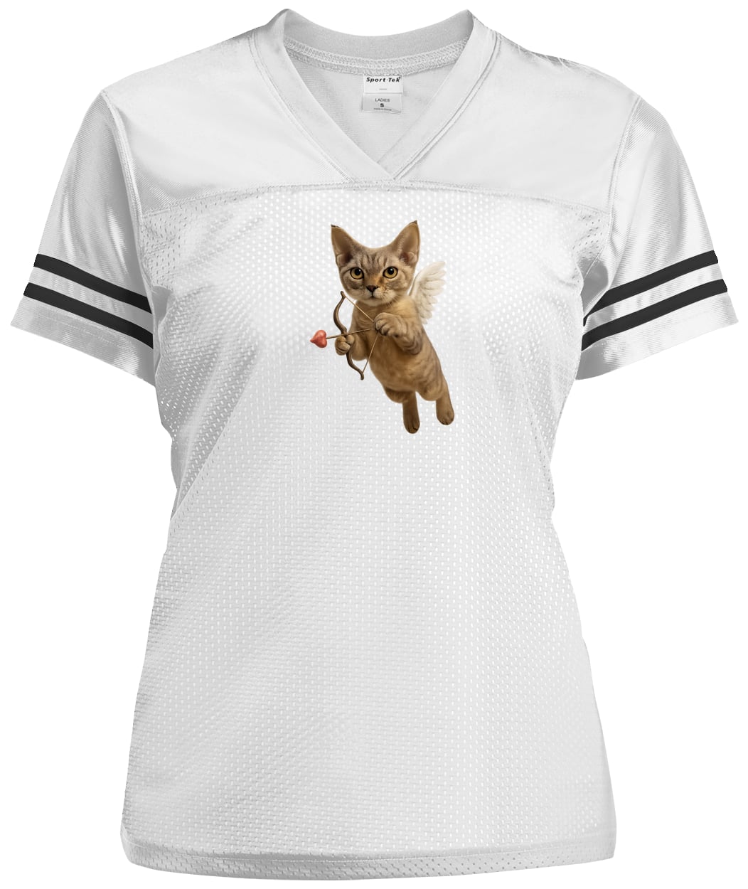 LST307 Sport-Tek Ladies' Replica Jersey - White/Black