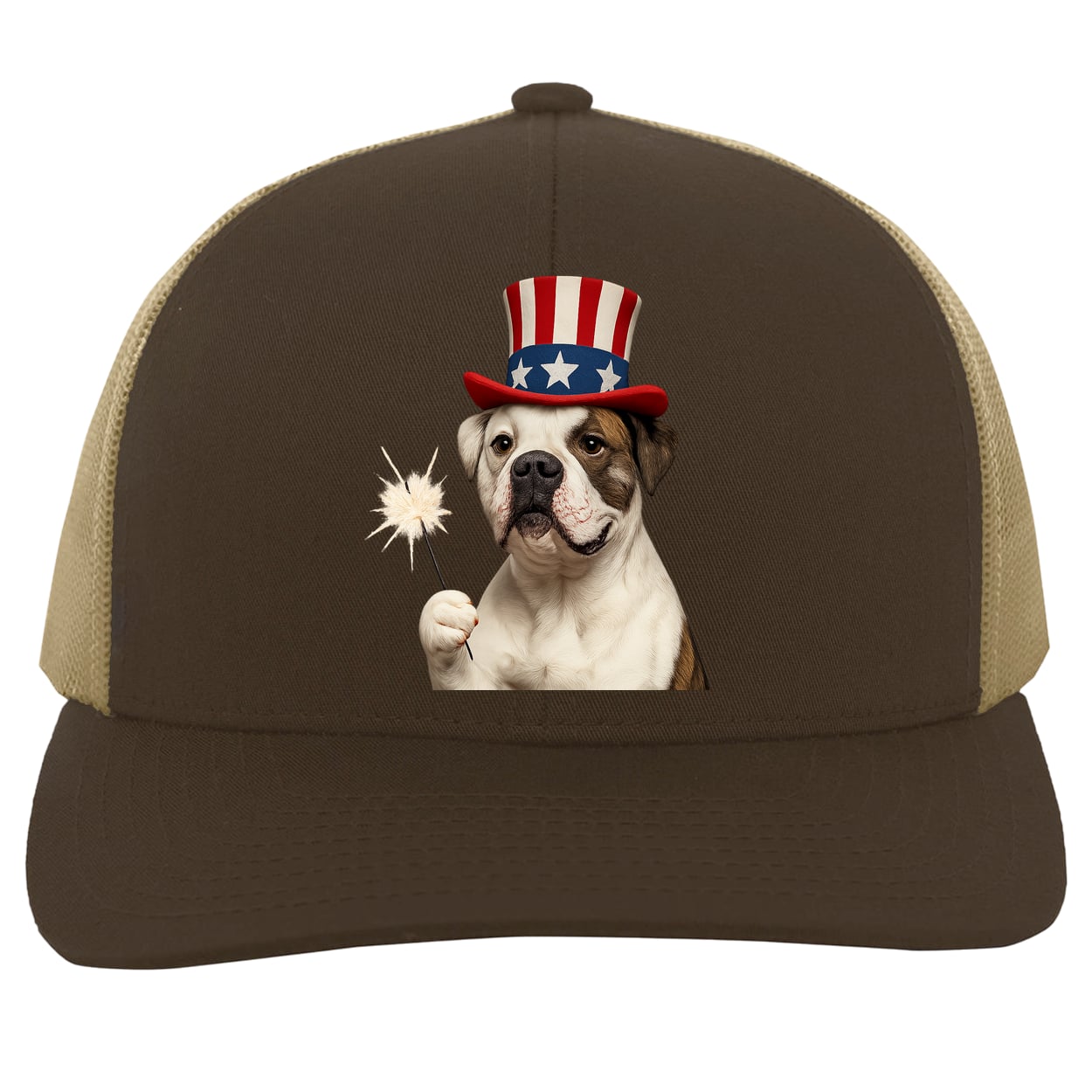 104C Trucker Snap Back - Brown/Khaki
