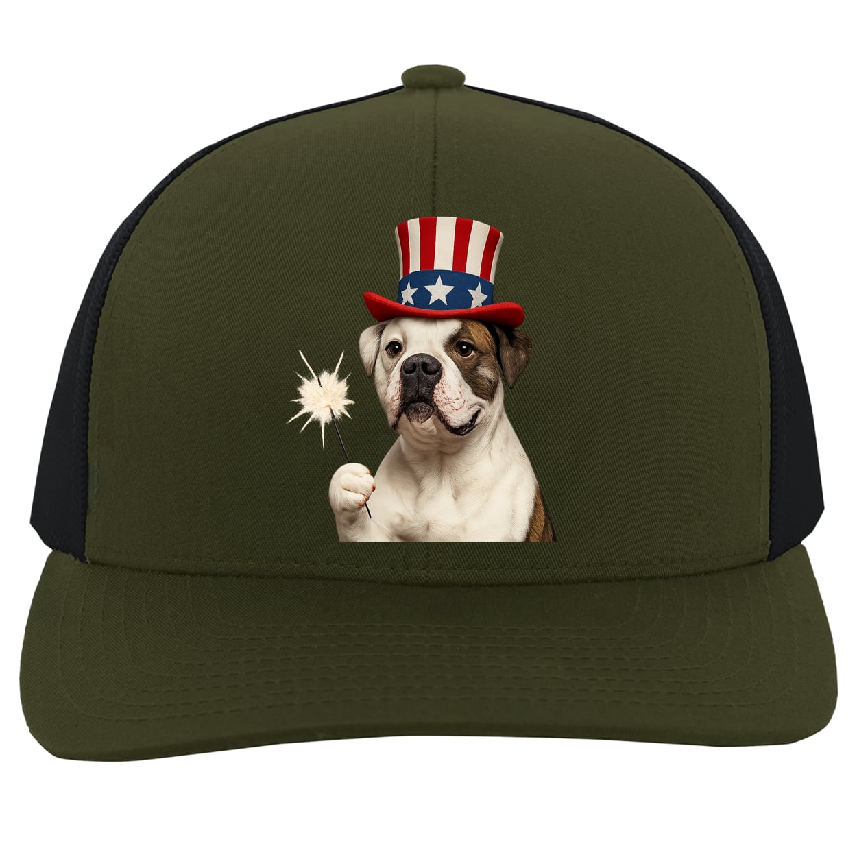 104C Trucker Snap Back - Moss/Charcoal