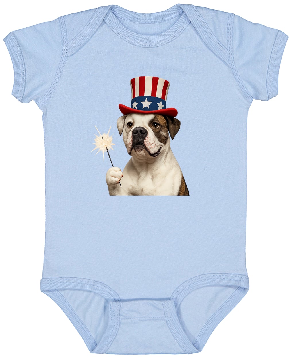 4424 Infant Fine Jersey Bodysuit - Light Blue