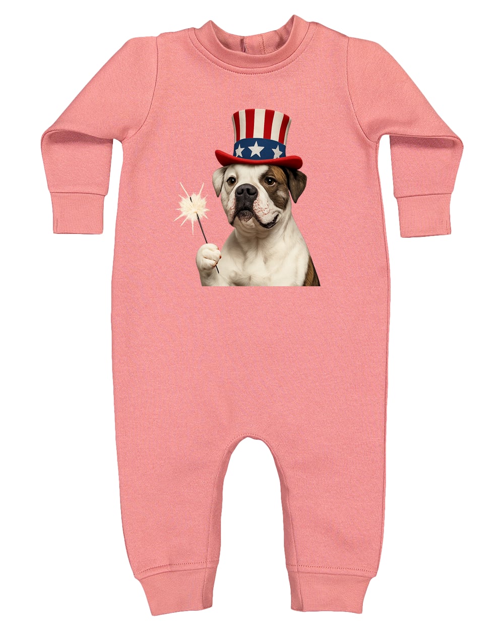 4447 Rabbit Skins Infant Fleece One-Piece Bodysuit - Mauvelous