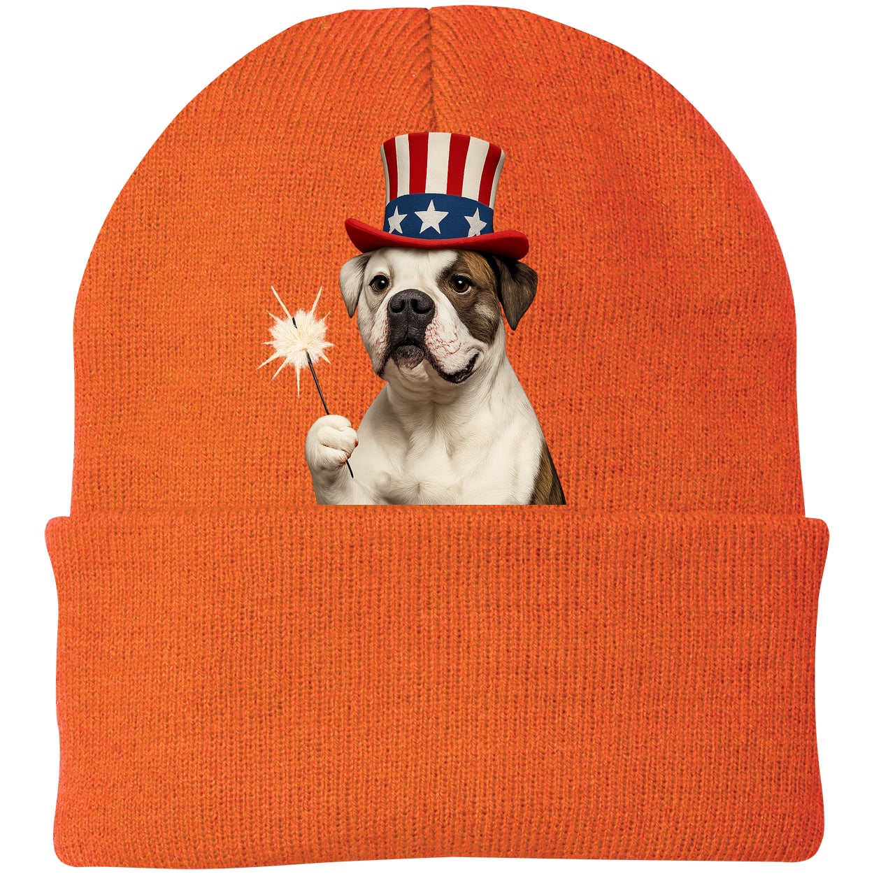 CP90 Port & Company Knit Beanie - Neon Orange