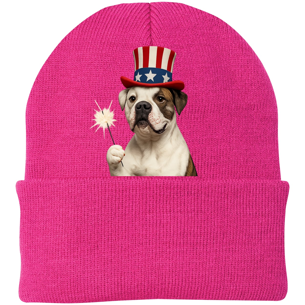 CP90 Port & Company Knit Beanie - Neon Pink