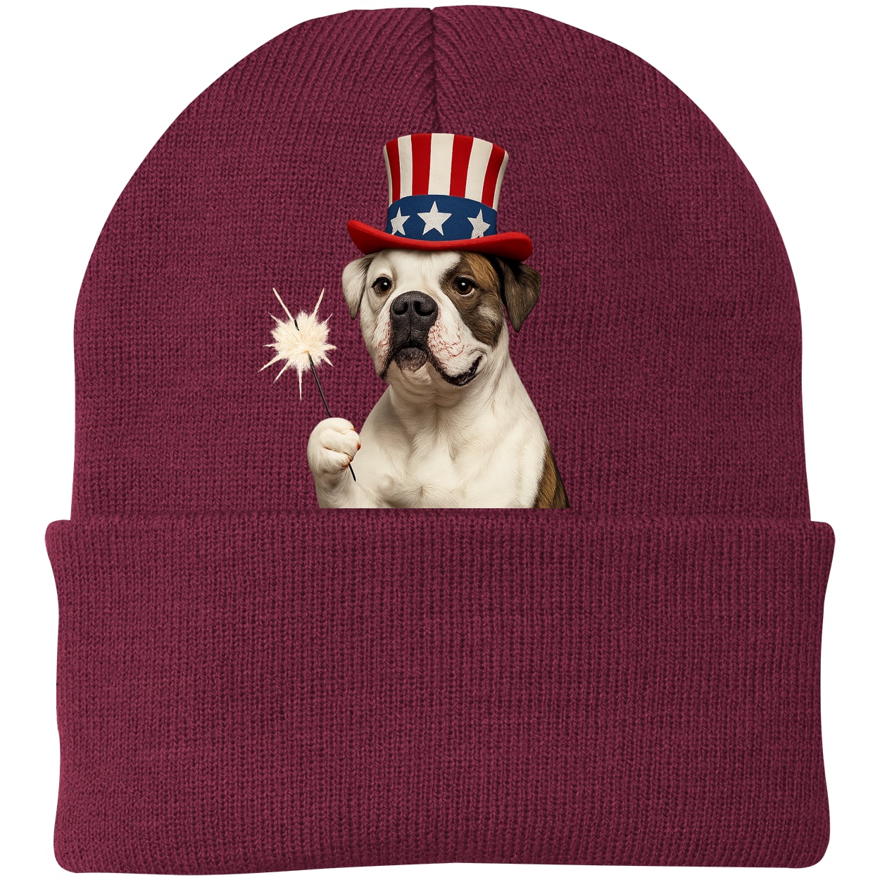 CP90 Port & Company Knit Beanie - Maroon