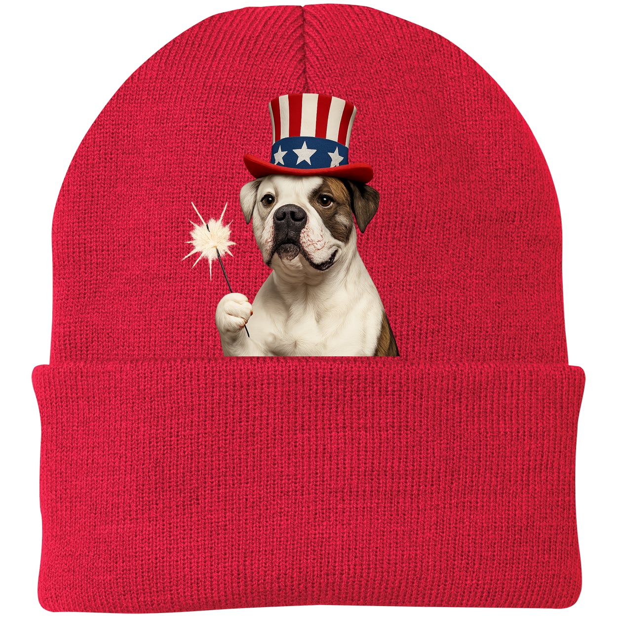 CP90 Port & Company Knit Beanie - Athletic Red