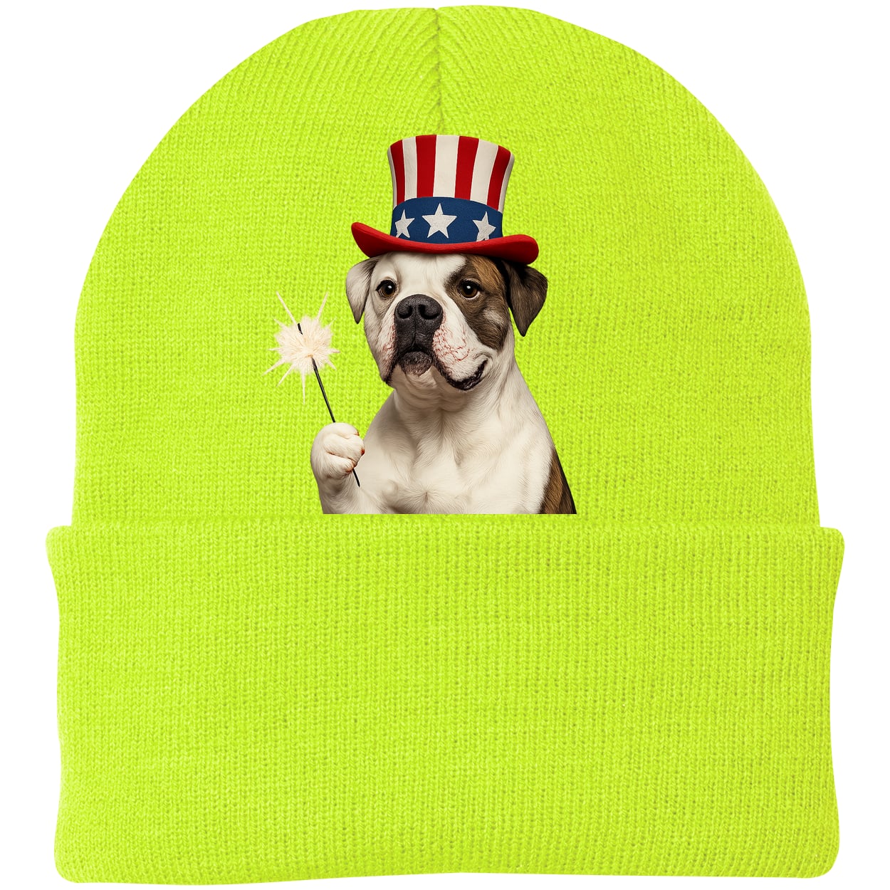 CP90 Port & Company Knit Beanie - Neon Yellow