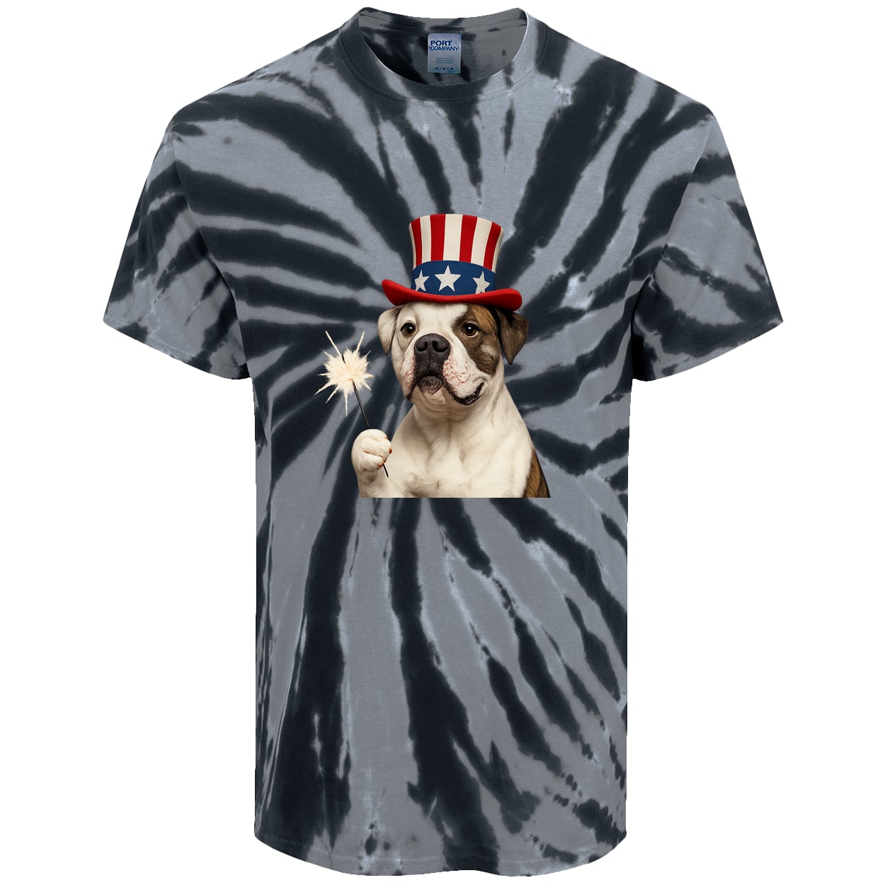 PC147 Port & Company Tie-Dye Tee - Black