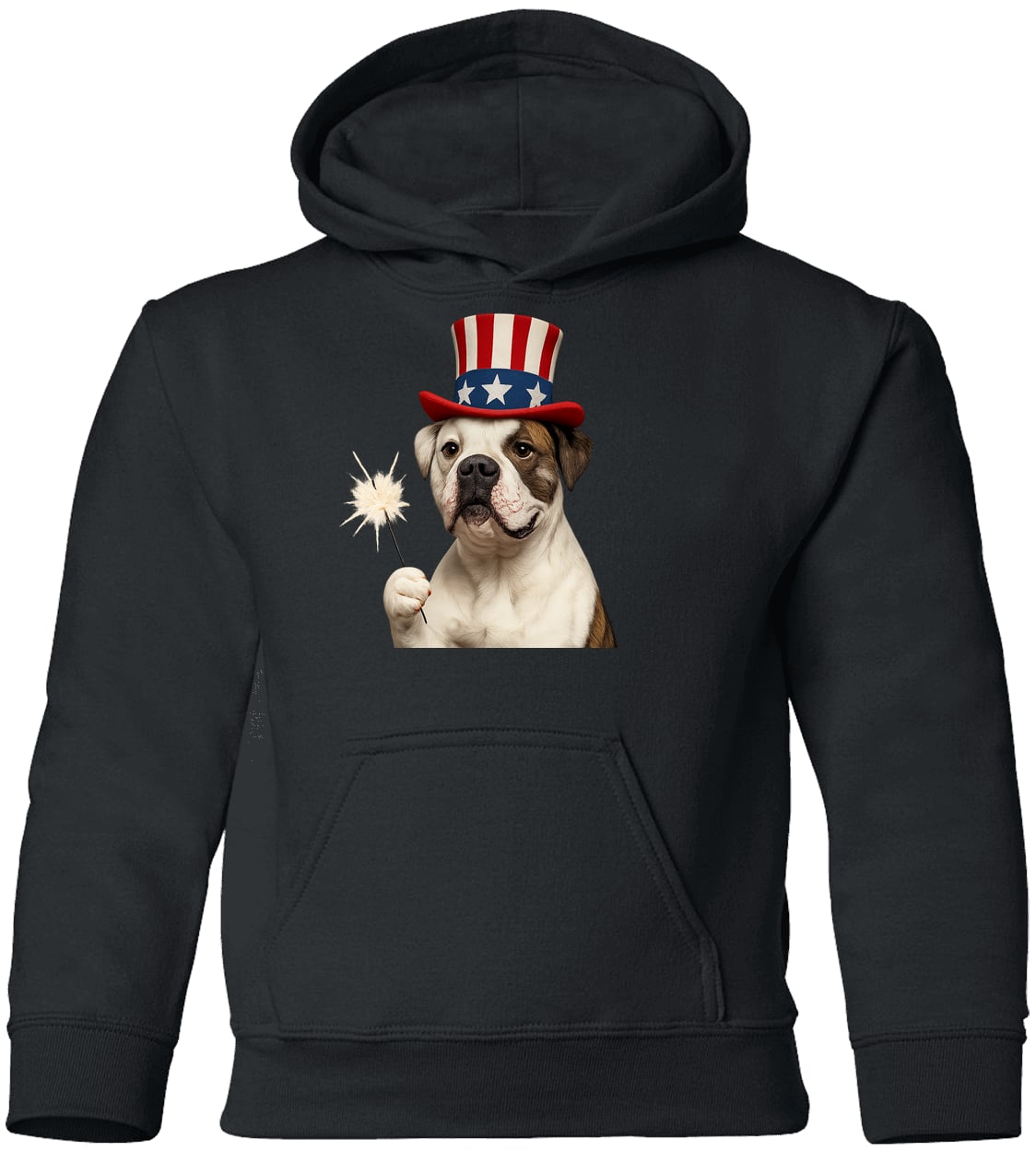 G185B Gildan Youth Pullover Hoodie - Black