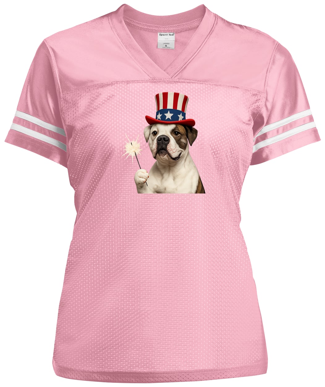 LST307 Sport-Tek Ladies' Replica Jersey - Light Pink/White