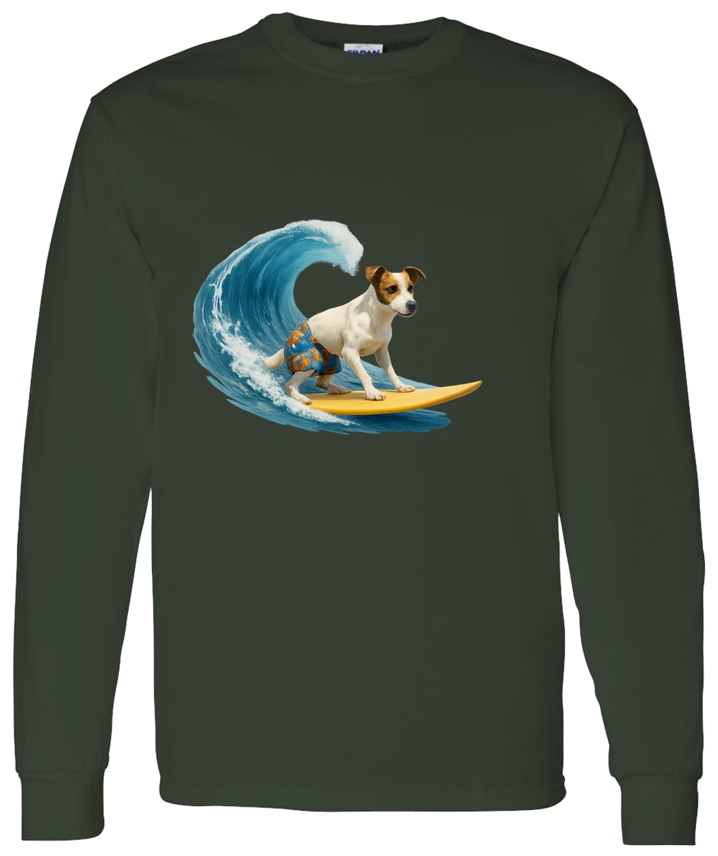 G540 LS T-Shirt 5.3 oz. - Forest Green