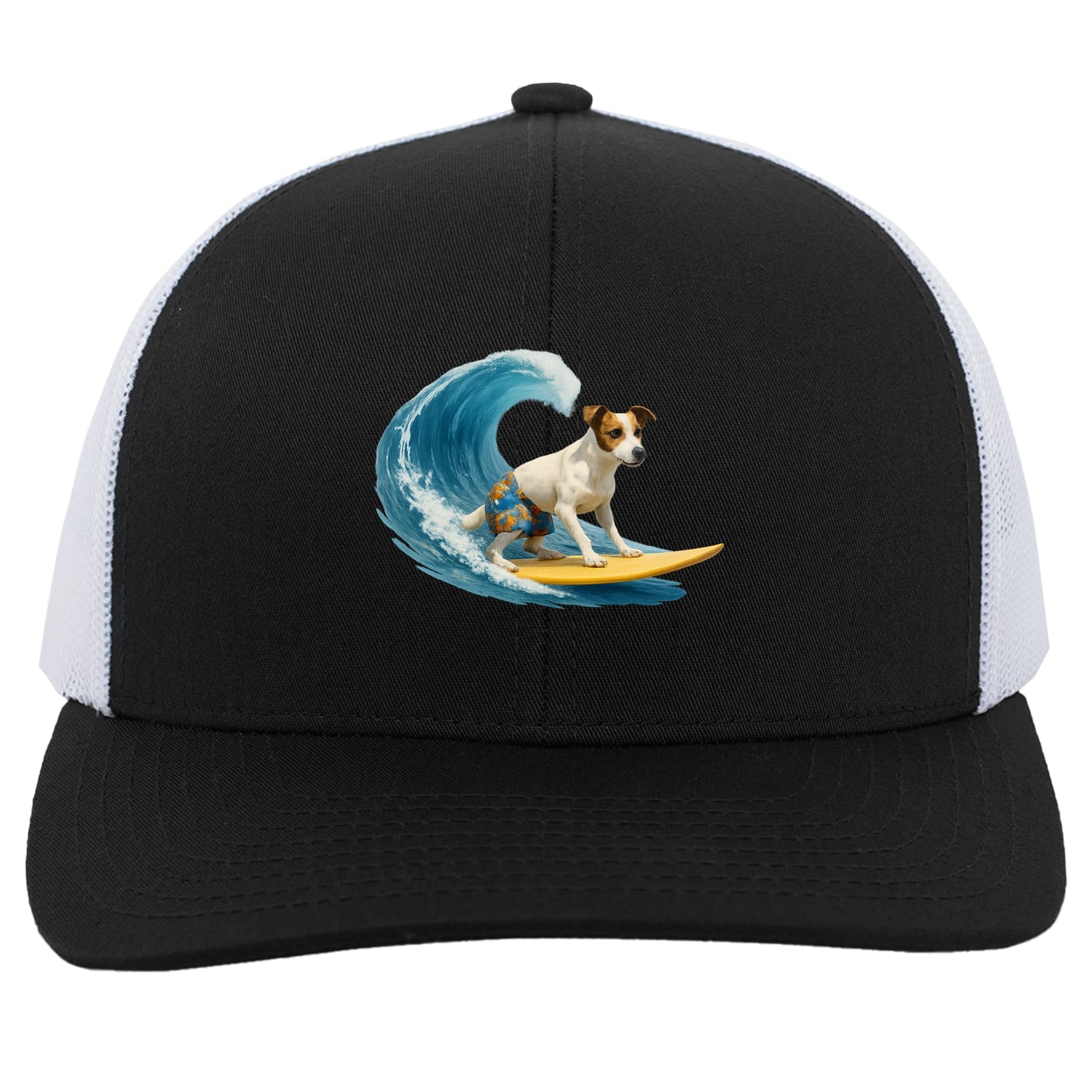 104C Trucker Snap Back - Black/White