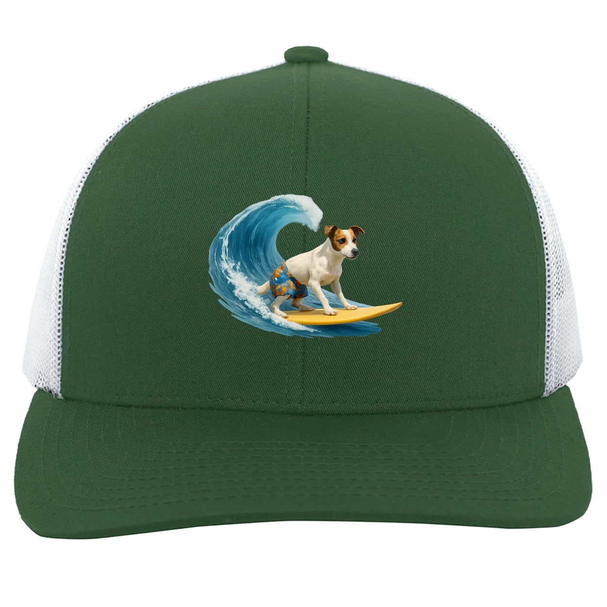 104C Trucker Snap Back - Dark Green/White