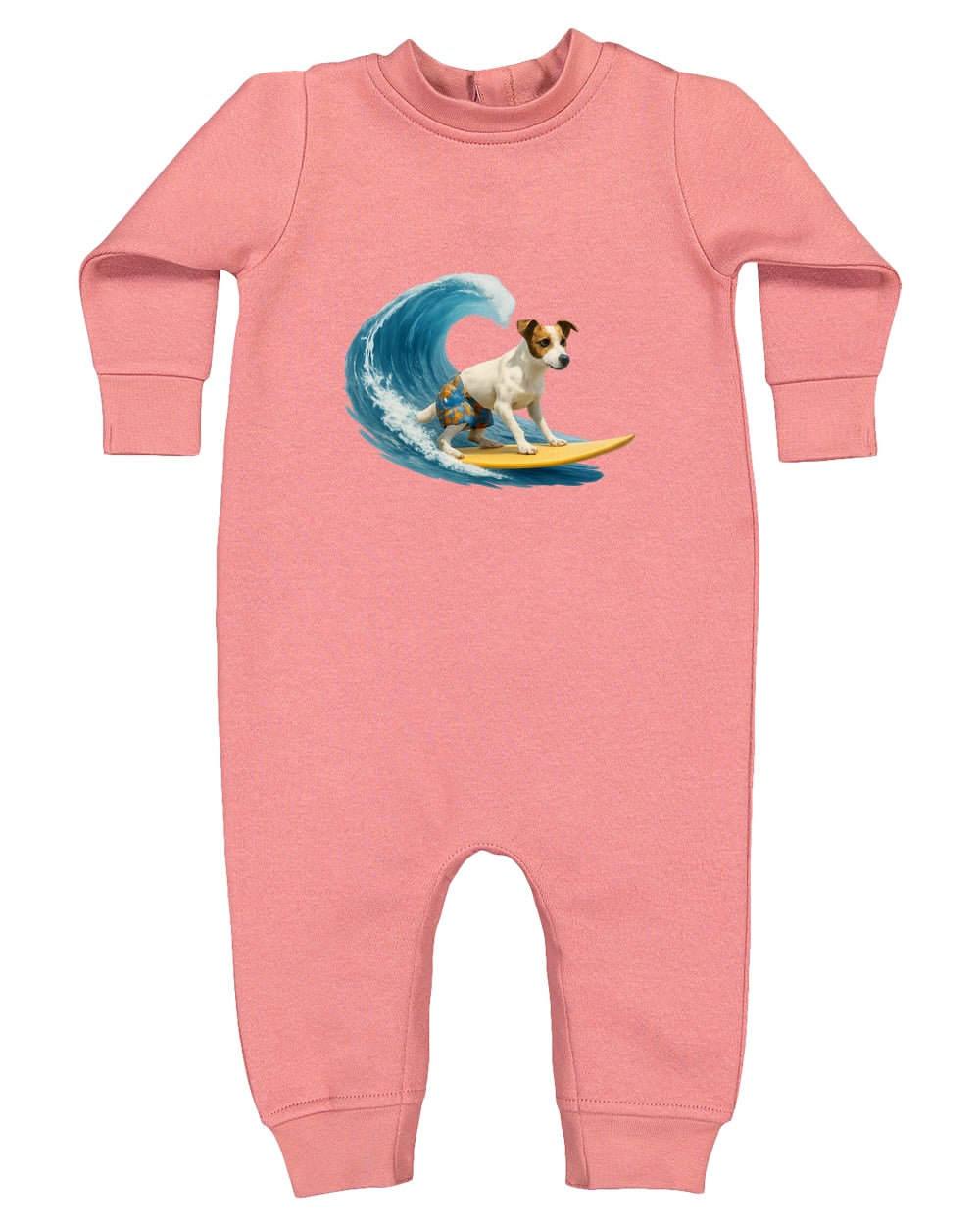 4447 Rabbit Skins Infant Fleece One-Piece Bodysuit - Mauvelous
