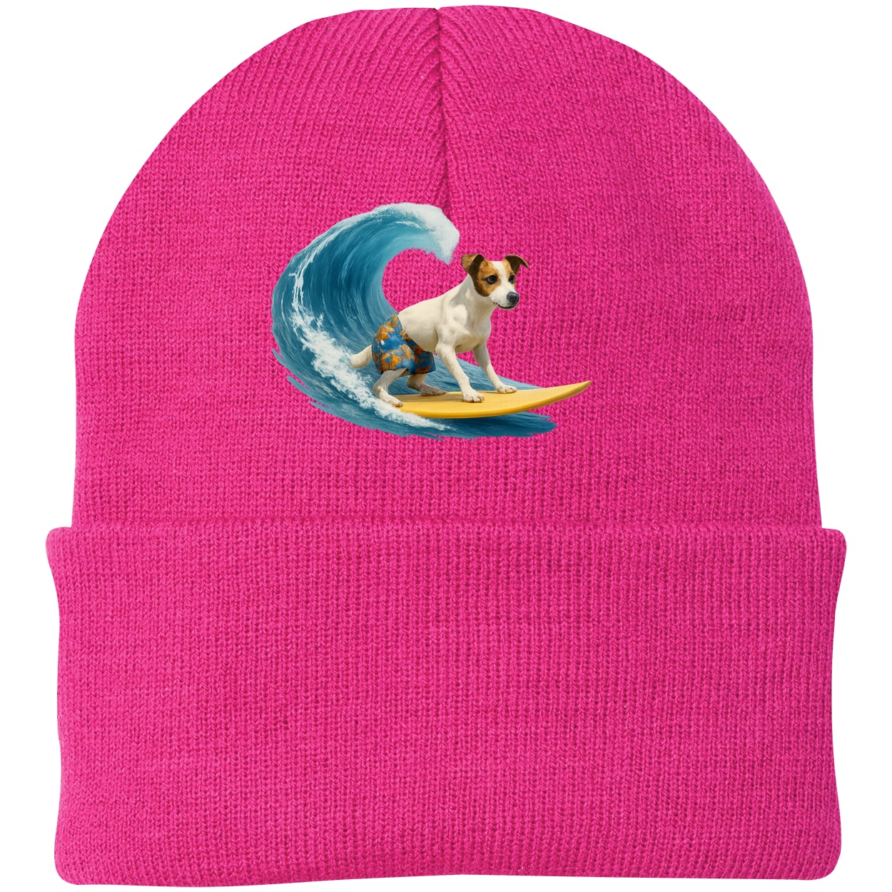 CP90 Port & Company Knit Beanie - Neon Pink