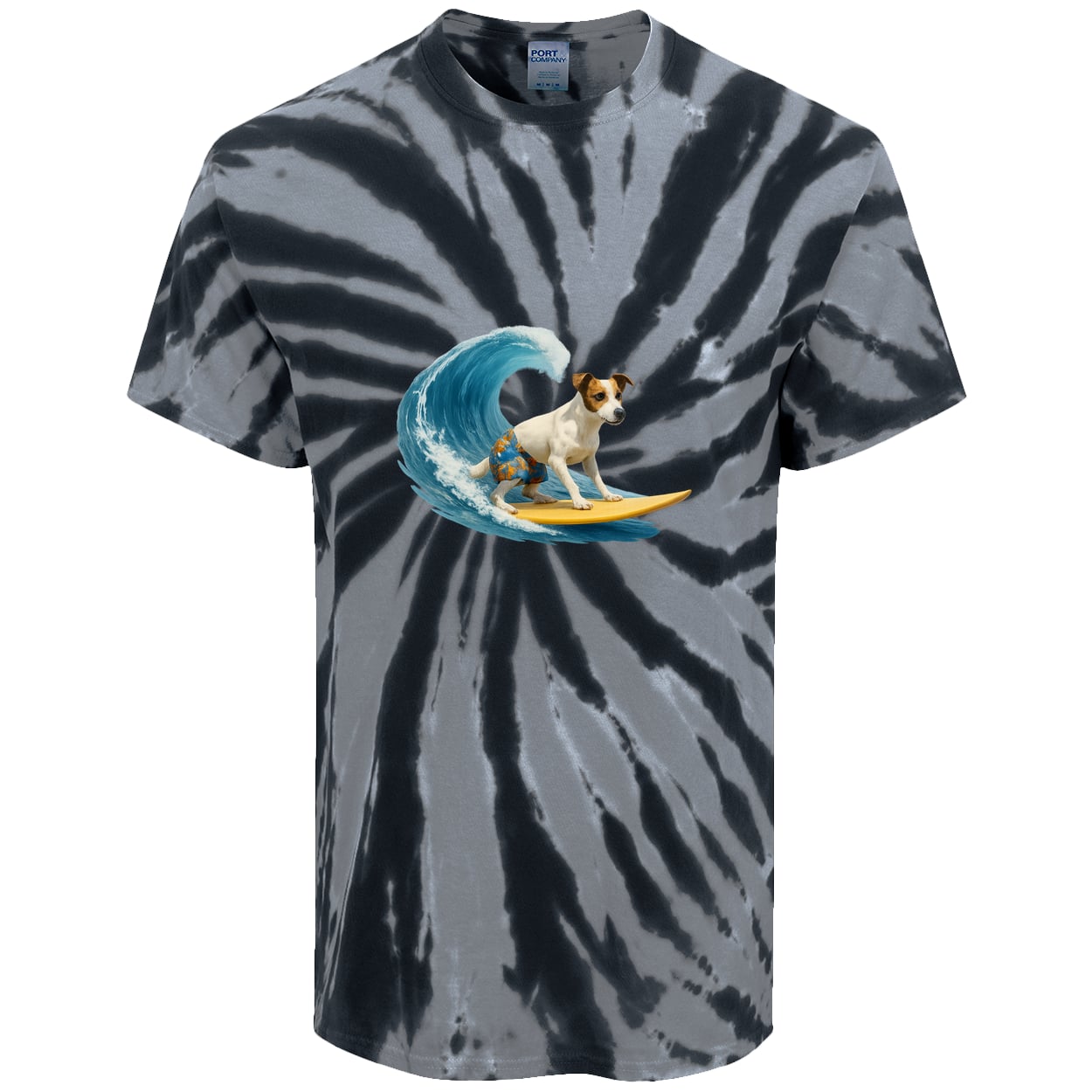 PC147 Port & Company Tie-Dye Tee - Black