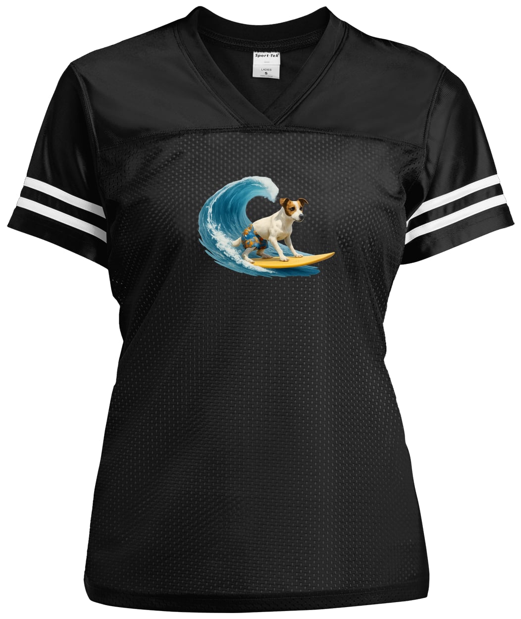 LST307 Sport-Tek Ladies' Replica Jersey - Black/White