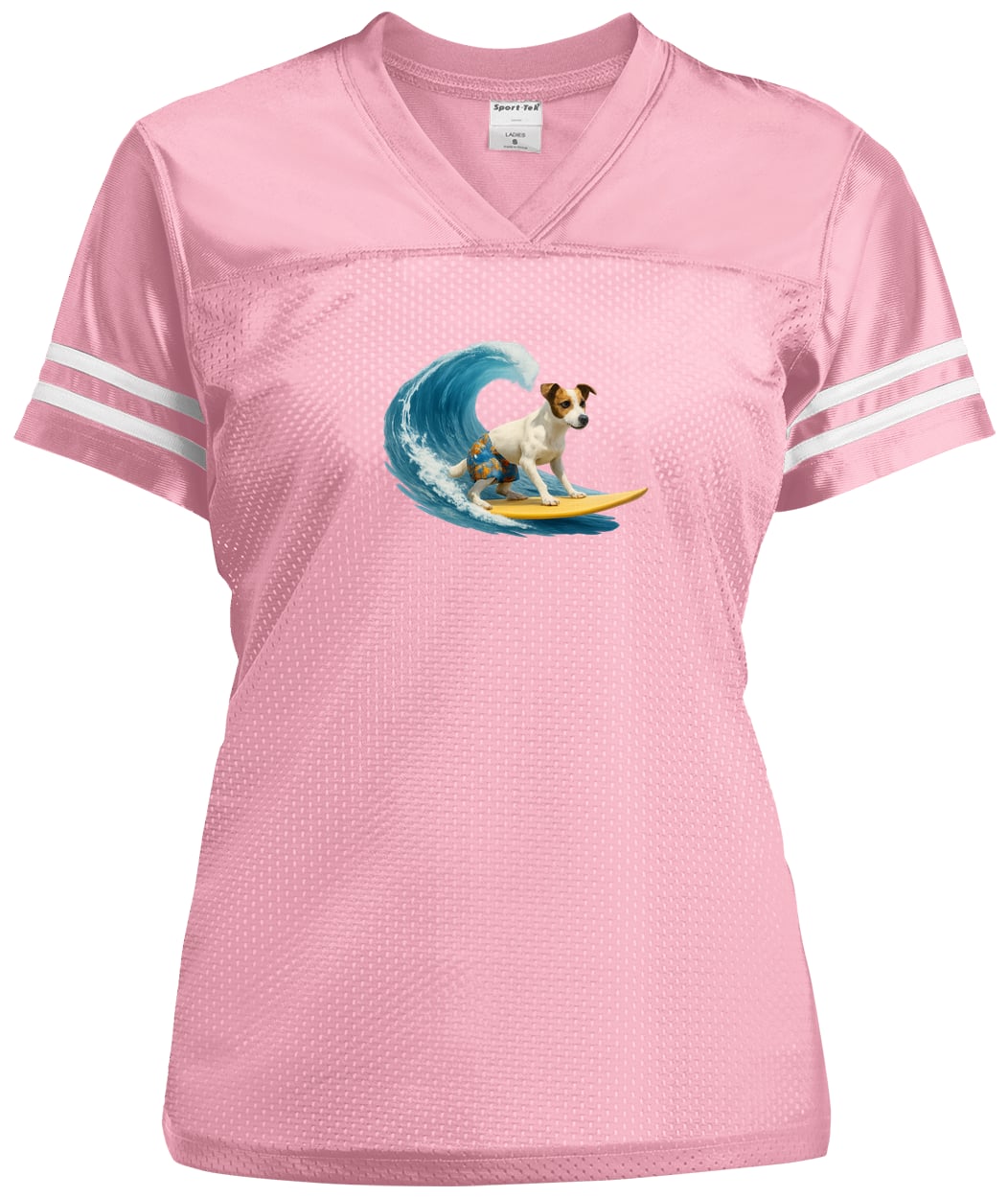 LST307 Sport-Tek Ladies' Replica Jersey - Light Pink/White