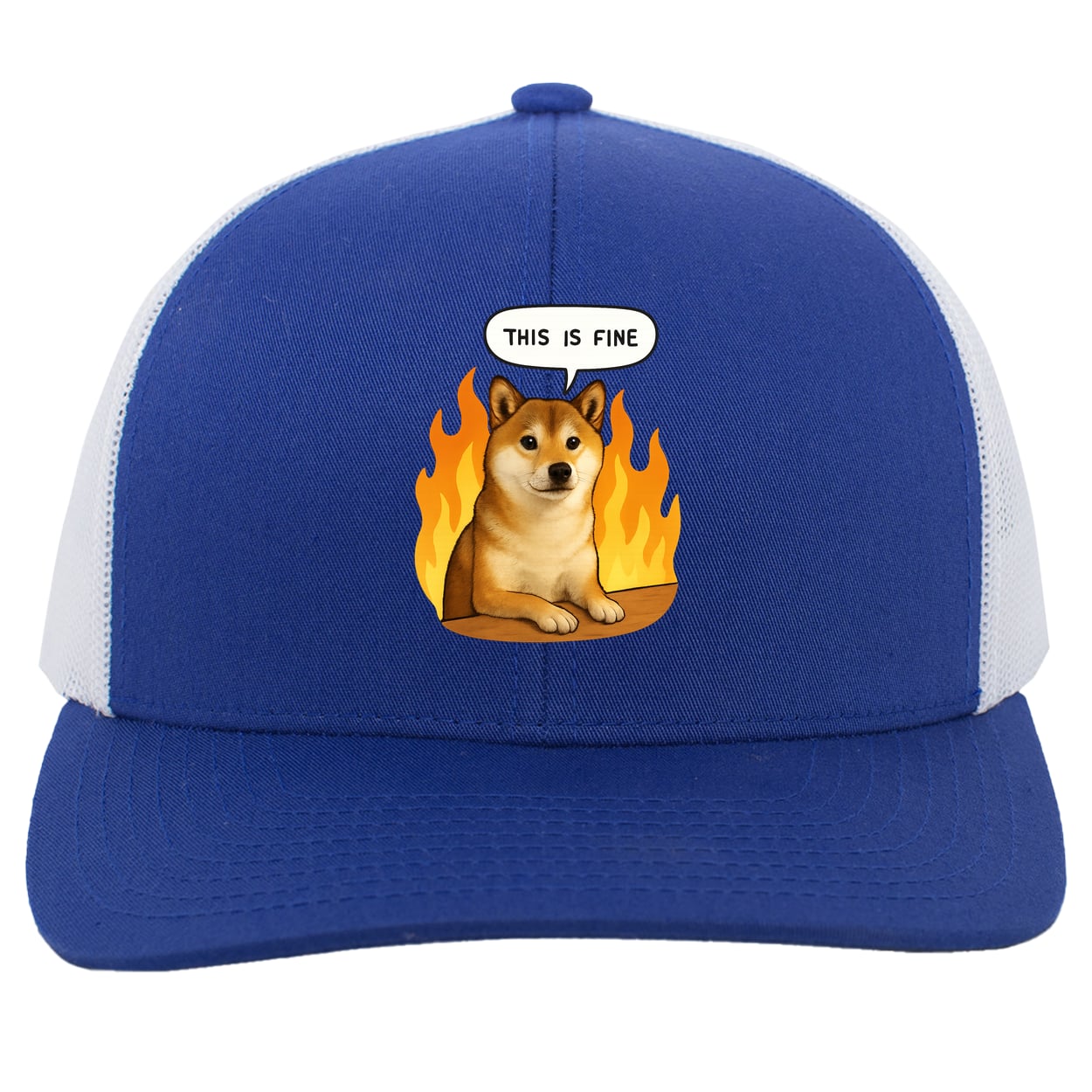 104C Trucker Snap Back - Royal/White