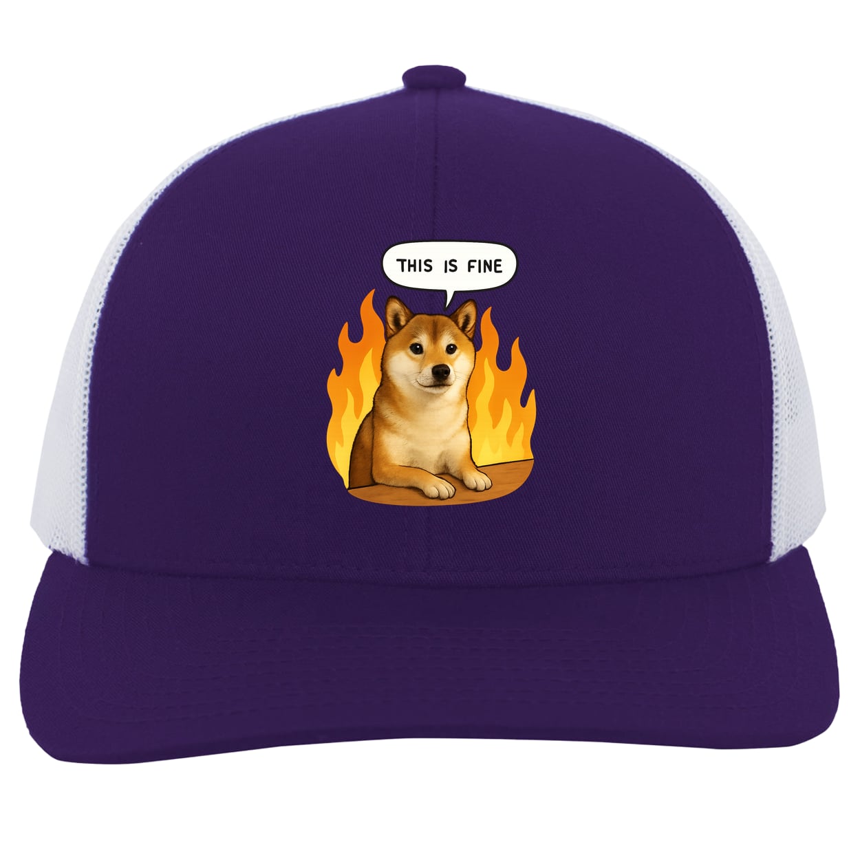 104C Trucker Snap Back - Purple/White